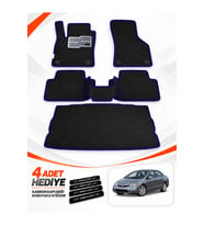 e-biz HONDA CİVİC-FD6-SEDAN (2006-2011) Uyumlu EVA Oto Paspas Bagaj Paspası Dahil Siyah-Lacivert