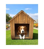 Ahşap Köpek Kulübesi Büyük Köpek Pati Evi Yuvası