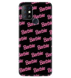 INFINIX Hot 8 9 10 11S Hot 10 Play 10T Kılıf Desemli Silikon Barbie 1404