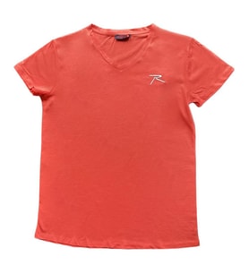 Raru MULIER Kadın Pamuklu Pembe Günlük T-shirt