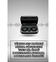 Kablosuz Bluetooth Kulaklık Ve Kordon Hediyeli Akıllı Saat Nabız Ölçer Uzun Pil Ömrü