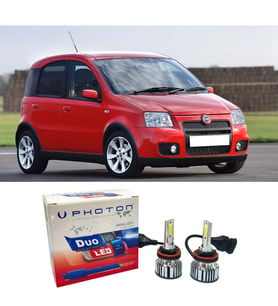 Fiat Panda Led Xenon Uzun + Kısa Far Ampulü H4 Duo Yeni Seri Beyaz