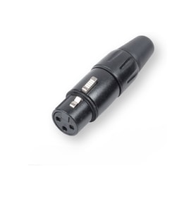 Sline Audio XLR Dişi Mikrofon Jack 3 Pin - YLA047 (Siyah)