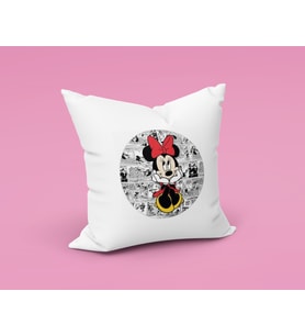 Minnie Mouse Sevgili Çift Tasarımlı Yastık