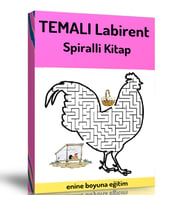Harika Temalı Labirent Bulmaca Kitabı (spiralli)