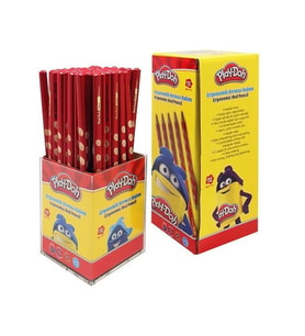 Play-Doh Oluklu Kırmızı Kalem 72'li Stand 