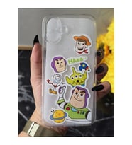 Iphone 16 Uyumlu Baskılı Şeffaf Telefon Kılıfı