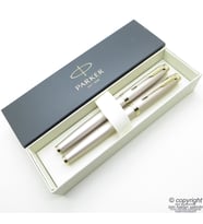 Parker IM Professional Mono Bej Dolma Kalem + Roller Kalem Set  Parker Kalem  İsme Özel Kalem  Hediyelik Kalem (Karışık)