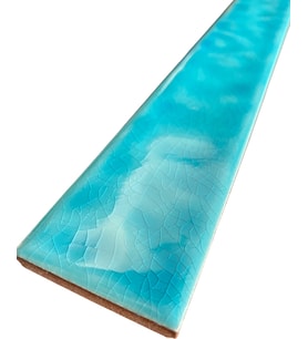 Armada Çini 5X40 FLAT Dalgalı Turkuaz Çini Seramik