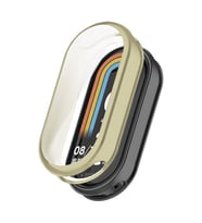 Microsonic Xiaomi Mi Band 8 Kılıf 360 Full Round Soft Silicone Gold (Gold)