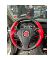 Fiat Linea Punto (tuşlu) Araca Özel Direksiyon Kılıfı (düz Kırmızı)