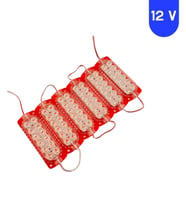 10 Adet 12 Volt 2.4 Watt 12 SMD Ledli Animasyonlu Kırmızı Çakar Modül