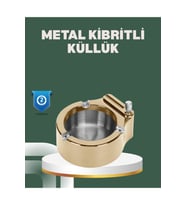 Dayanıklı Yeniden Doldurulabilir Çakmaklı Küllük, şık ve kullanışlı tasarım