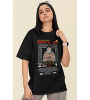 Tasarım Monkey D. Luffy One Piece Baskılı Unisex Oversize Anime Dizi Karakter Tişört