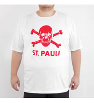 Bant Giyim - St. Pauli 4XL Büyük Beden Beyaz Erkek Tişört