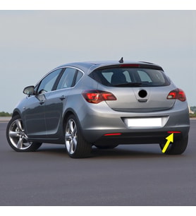 Opel Astra J HB 2010-2011-2012 Sağ Arka Tampon Reflektörü 13262018