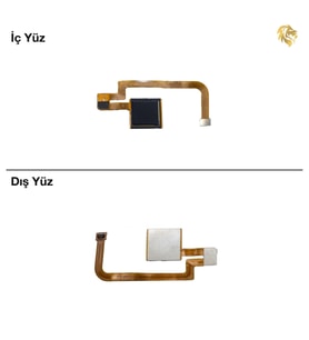 Xiaomi Mi Max 2 Uyumlu Parmak İzi Filmi Altın Parmak İzi Sensörü Parmak İzi Okuyucu Home Tuşu Flexi