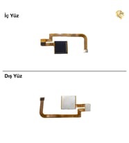 Xiaomi Mi Max 2 Uyumlu Parmak İzi Filmi Altın Parmak İzi Sensörü Parmak İzi Okuyucu Home Tuşu Flexi