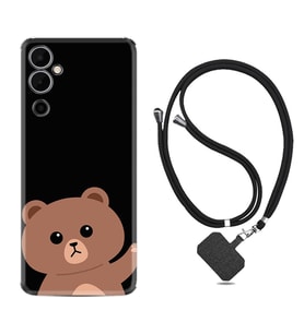 Tecno Pova 4 Kılıf Resimli Boyun Askılı İpli Desenli Silikon Series Hello Bear 1905