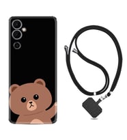 Tecno Pova 4 Kılıf Resimli Boyun Askılı İpli Desenli Silikon Series Hello Bear 1905