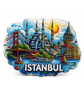 İstanbul Temalı Silikon Buzdolapı Süsü Magnet Alk5373