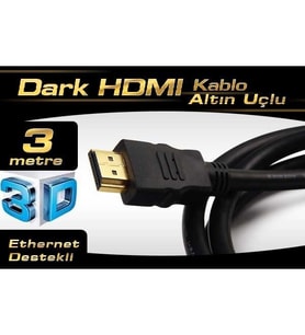 DARK DK-HD-CV14L300A90 3metre HDMI Görüntü Kablosu Altın Uçlu 4K