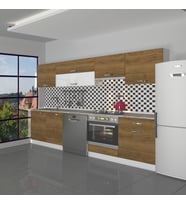 Decoraktiv Elite 280Y Ankastre Fırın Modüllü Mdf Hazır Mutfak Dolabı - Tezgah Dahil - Naturel Pera (PERA MODA)