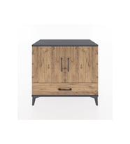 Hyperion Şifonyer Tek Raflı Tek Çekmeceli 2 Kapaklı 88x44x80 Antrasit-Çam