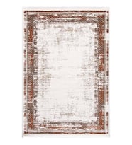 Hoom Rugs Lizbon 4502 Taba Modern Halı (Krem-Taba)