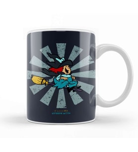 Winsome Witch Retro Japanese Kupa Bardak Porselen