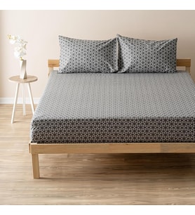 Mix & Match Blanj %100 Pamuklu Tek Kişilik Çarşaf Seti Antrasit