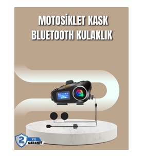 Mey İthalat® 500 Metre İnterkom Mesafeli Kask Kulaklığı Gürültü Engelleyici