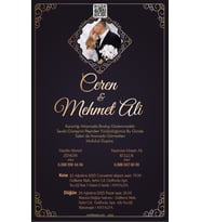 Nikah Düğün Nişan Kına Davetiyesi Beyaz Zarflı 5050 Kodlu