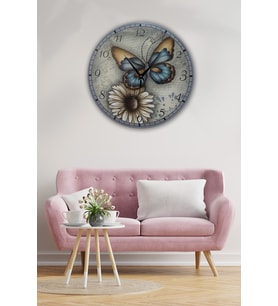 Bilge Retro Tasarımlı Duvar Saati 35 X 35 Cm