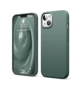 iPhone 14 Kılıf First Silikon - Koyu Yeşil