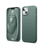 iPhone 14 Kılıf First Silikon - Koyu Yeşil
