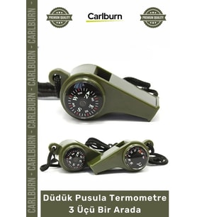 #Düdük Outdoor Kamp Hayatta Kalma Taktik Haki Yeşil Düdük Pusula Termometre 3 Üçü Bir Arada