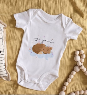 BK Kids İyi Geceler Tasarımlı Bebek Body Zıbın - Model 1