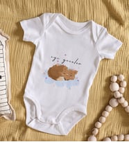 BK Kids İyi Geceler Tasarımlı Bebek Body Zıbın - Model 1