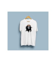 Oversize How I Met Your Mother Karakterleri 3 Unisex t-shirt (Beyaz)