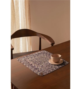 Koza Home Cesta El Yapımı Örgü Mor Kare Supla 32x32 4023