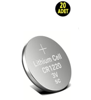 20 ADET 3 VOLT CR1220 Lityum Düğme Para Pil CR 1220