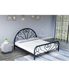 GM 300 BABY SİYAH ÇİFT KİŞİLİK METAL KARYOLA 150X200