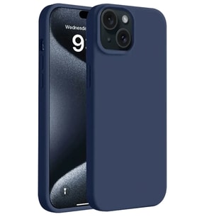 iPhone 15 Plus Kılıf First Silikon - Lacivert