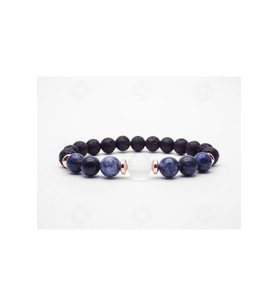 Meditasyon Bilekliği  Lapis Lazuli - Ay - Lav Doğal Taşlı  Iç Huzuru Bul  Sertifikalı