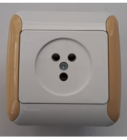 GÜNSAN SIVA ALTI TELEFON PRİZİ KREM / BEYAZ