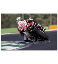 Cakatablo Virajdaki Ducati Motosiklet Pilot Görseli MDF Tablo