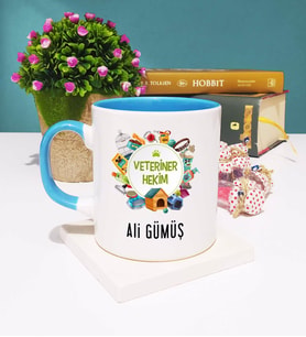 Veteriner Hekim Kupa Bardak Mavi