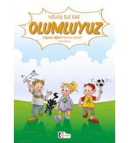 Niloş İle Ege - Olumluyuz 35*50 Kuşe Kağıt -Renkli Hikaye