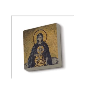 Ayasofya- Hz. Meryem ve İsa Mozaiği Baskılı Taş Magnet 5X5